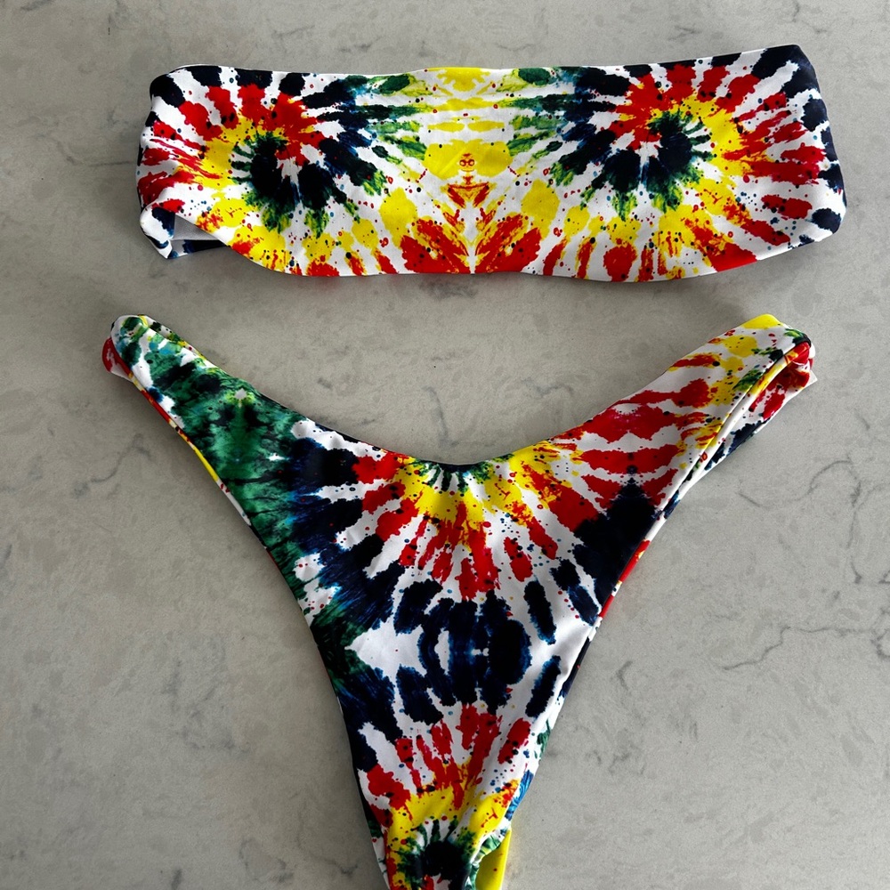 Colorful Tie-Dye Bikini Set